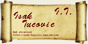 Isak Tucović vizit kartica